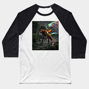 watercolor honey bee dinosaur nightmare Baseball T-Shirt